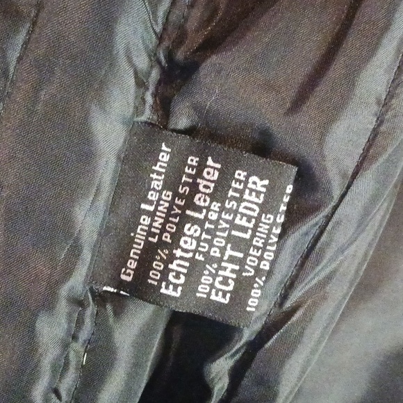 Men's Black Leather Performance Jacket - Picture 4 of 5